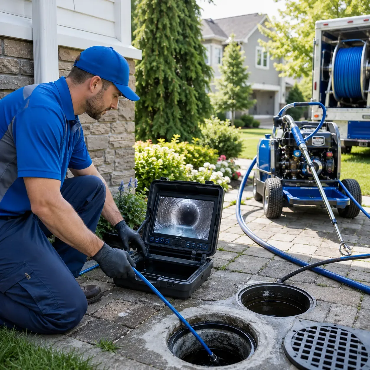 Outdoor drain cleaning professionals serving Staunton, IL