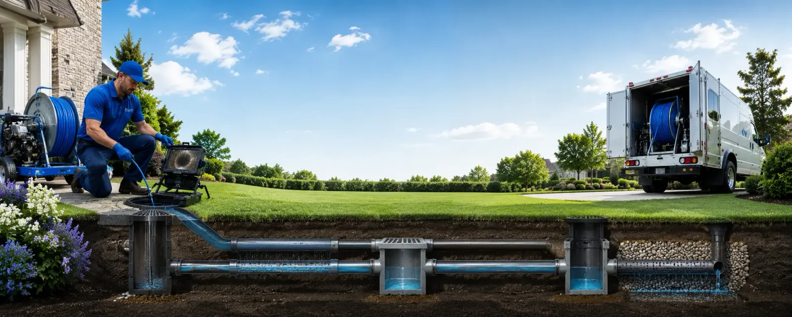 Outdoor drain cleaning information for Staunton, IL